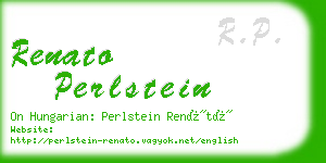 renato perlstein business card